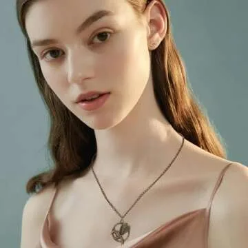 Lemonkey 33 Feet Metal Bronze Necklace Chains Curb Links Chains Bulk for Jewelry Making DIY Craft Kit with Lobster Clasps Jump Rings