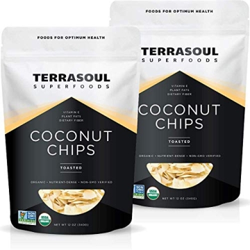 Organic Toasted Coconut Chips - Unsweetened, Gluten-Free