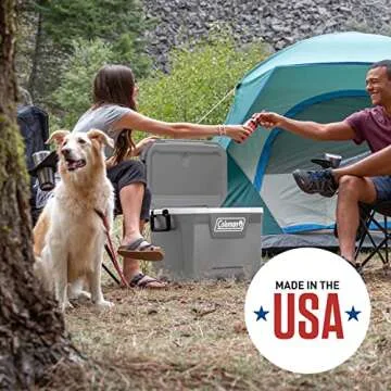 Coleman Classic Series Insulated Portable Cooler, Leak-Resistant Outdoor Hard Cooler Keeps Ice up to 5 Days, 52-Quart