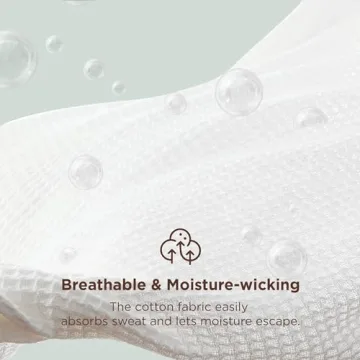 Bedsure 100% Cotton Waffle Weave Blanket Queen Size