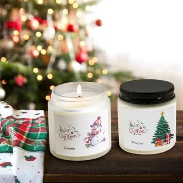 Scented Christmas Candle Gift Set - 6 Pack