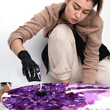 Baderke 6 Pieces Pouring Painting Supplies Split Cups for Paint Acrylic Silicone Resin Flower Acrylic Leaky Fluid Mixing Cups 3/4/5 Channels Dividers Art Accessories Crafts DIY Drawing Tools