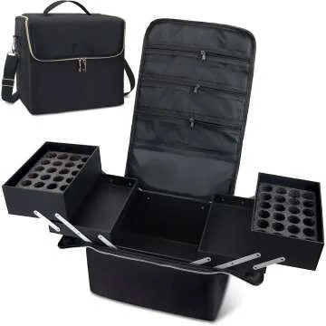 Deciniee 4 Tier Makeup Train Case - Nail & Beauty Storage