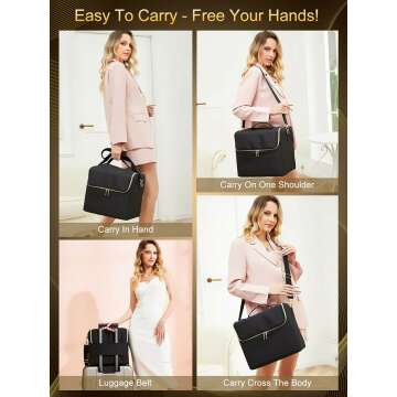 Deciniee 4 Tier Makeup Train Case - Nail & Beauty Storage