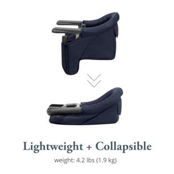 Inglesina Fast Table Chair - Navy + Fast Dining Tray - Portable High Chair for Baby & Toddlers, Infant 6-36 Months - Fits Tables 0.8'' to 3.5'' - Collapsible and Compact Design - Carry Bag Included