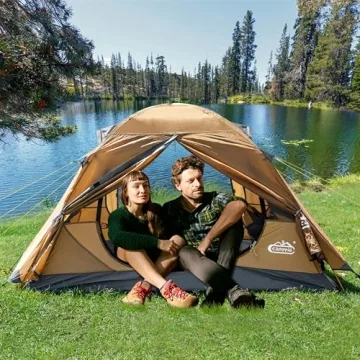 Camppal 2-3 Person Tent Backpacking Tent, Waterproof Windproof 4 Season Tent for Camping, Easy Setup Two Person Tent for Backpacking, Hiking, Hunting, Motor Cycling & Biking