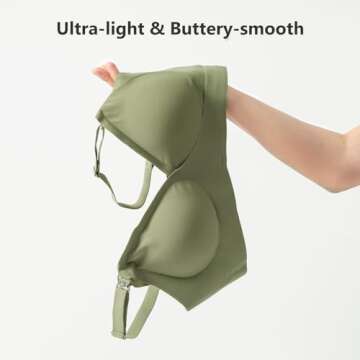 Angelhood 3 Pack Nursing Bras for Breastfeeding