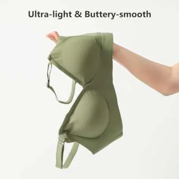 Angelhood 3 Pack Nursing Bras for Breastfeeding