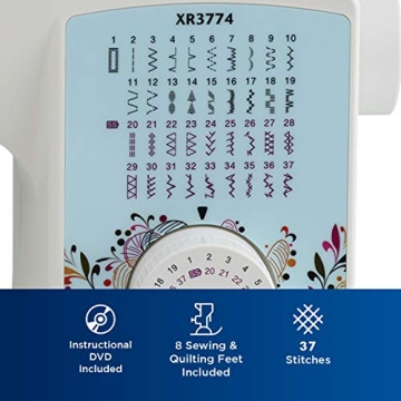 Brother XR3774 Sewing Machine 37 Stitches Wide Table