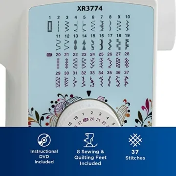 Brother XR3774 Sewing Machine 37 Stitches Wide Table