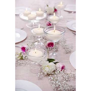 Bolsius Floating Candles Set – Elegant 1.75" Party Decor