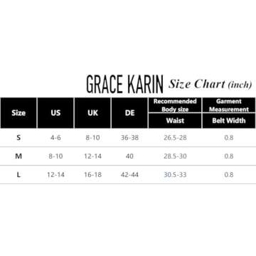 GRACE KARIN Rhinestone Belt for Women Party Cocktail Club Diamond Sparkly Glitter Rhinestone Metal Waist Belt Silver S