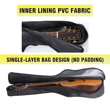 PPOPPO 40/41/42 Inch Acoustic & Classical Guitar Dust Cover Gig Bag, 600D Waterproof Nylon Fabric, S...