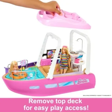 Barbie Dream Boat Playset with Pool Slide & Dolphin