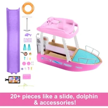 Barbie Dream Boat Playset with Pool Slide & Dolphin