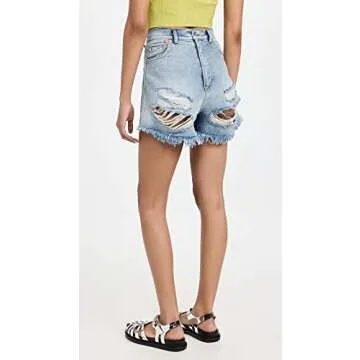 Reversible Denim Ragged Shorts for Women | Stylish Summer Fashion