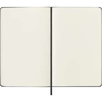 Moleskine Classic Notebook, Hard Cover, Large (5" x 8.25") Plain/Blank, Black, 240 Pages