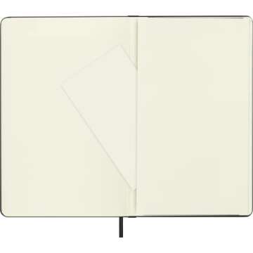 Moleskine Classic Notebook, Hard Cover, Large (5" x 8.25") Plain/Blank, Black, 240 Pages
