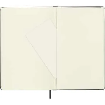 Moleskine Classic Notebook, Hard Cover, Large (5" x 8.25") Plain/Blank, Black, 240 Pages