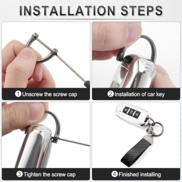 Stylish JUSTTOP Leather Keychain - Perfect Gift for All!