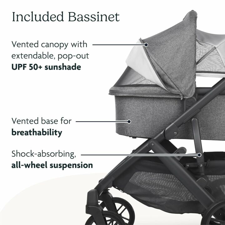 UPPAbaby Vista V2 Stroller with Bassinet & Accessories