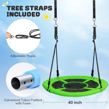 Trekassy 700lb Saucer Tree Swing for Kids Adults