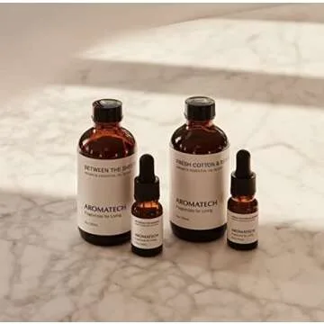 Aromatech Fresh Cotton and Bergamot Essential Oil Blend: Luxury Hotel Inspired Aromatherapy with Bergamot, Fresh Cotton & Sandalwood for Ultrasonic Diffusers & Nebulizers - 4 fl oz, 120 mL