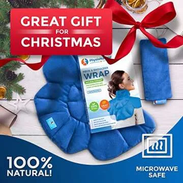 PhysioNatural Microwavable Heating Pad for Instant Pain Relief and Relaxation