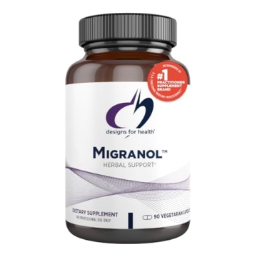 Designs for Health Migranol - Feverfew Supplement with Magnesium Malate, Curcumin (Turmeric) Extract...