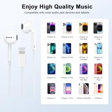 Wired Earbuds with Remote for iPhone 14 13 12 11 Pro
