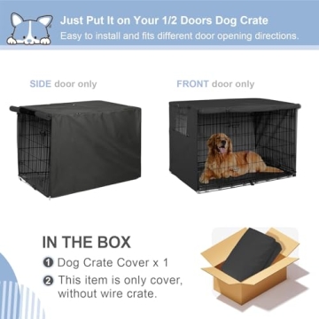 Explore Land 48 inches Dog Crate Cover Heavy Duty Style