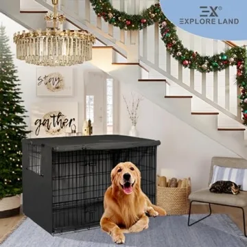 Explore Land 48 inches Dog Crate Cover Heavy Duty Style