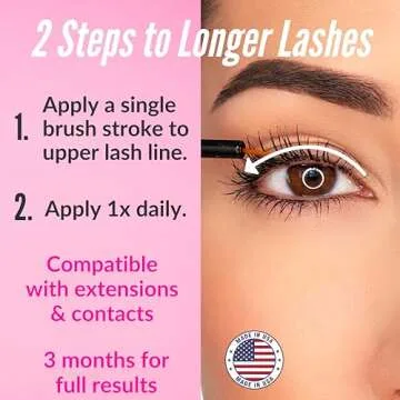 LeVaye Cosmetics Show Lash Eyelash Serum for Longer, Thicker, Gorgeous Looking Lashes, Cruelty Free Lash Serum
