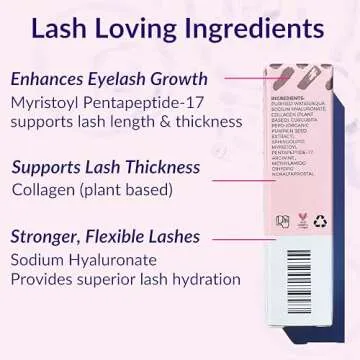 LeVaye Cosmetics Show Lash Eyelash Serum for Longer, Thicker, Gorgeous Looking Lashes, Cruelty Free Lash Serum