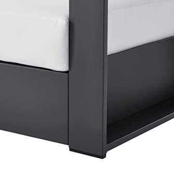 Modway Tahoe Outdoor Aluminum Armchair - Gray White Style