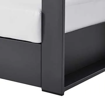 Modway Tahoe Outdoor Aluminum Armchair - Gray White Style