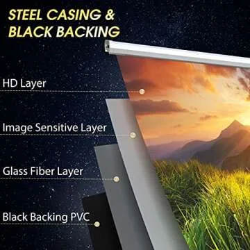 110 Inch Motorized Projector Screen for Home and Office