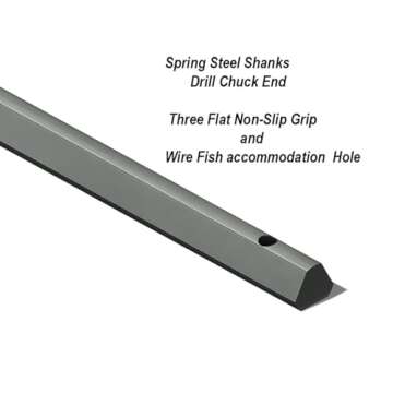 Eagle Tool US ESP56272 Flex Shank Installer Drill Bit, Screw Point, 9/16-Inch by 72-Inch, 3/16-Inch Shank,Made in The USA