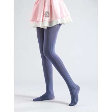 Sahabowi Women Hearts Vertical Jacquard Tights, Sheer High Waist Pantyhose, Vintage Control Top Stockings Thin Transparent(HLW2024011204blueviolet, Blueviolet hearts vertical jacquard, 1pcs)