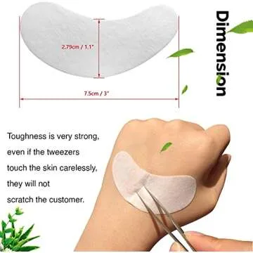 GreenLife 200 Pairs Natural Eyelash Gel Pads for Extensions