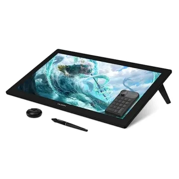 HUION Kamvas Pro 24 4K UHD Graphics Drawing Tablet with Full-Laminated Screen Anti-Glare Glass 140% ...