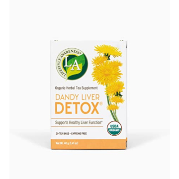 Lifestyle Awareness Teas, Caffeine Free Dandy Liver Detox Tea, 20 Count