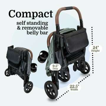 Compact Travel Stroller - Lightweight & Easy to Use