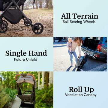 Compact Travel Stroller - Lightweight & Easy to Use