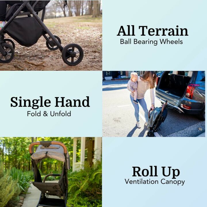 Compact Travel Stroller - Lightweight & Easy to Use