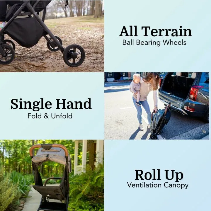 Compact Travel Stroller - Lightweight & Easy to Use