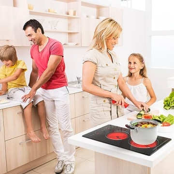 VBGK 12 Inch Electric Cooktop with 2 Burners