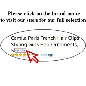 Camila Paris CP4 French Large Banana Clip Hair Comb, Flexible Banana Clips Hair for Thick Hair Ponytail Holder Interlocking Banana Hair Clips Styling Classic Hair Banana Clips for Women Made in France