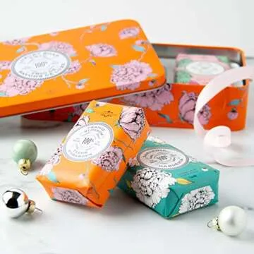 La Chatelaine Luxury Soap Trio Set Gift Tin Made in France