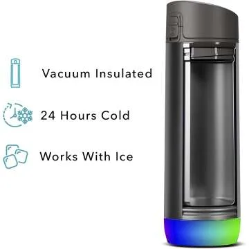 Smart Water Bottle - Track Intake & Glow Reminder